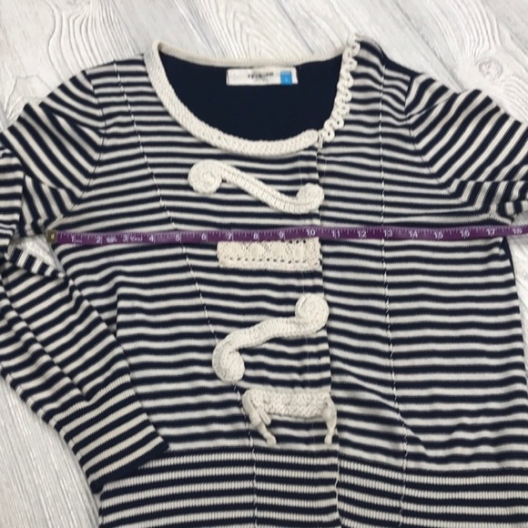 Anthropologie Sparrow Blue Loose Lines Cardigan - Picture 5 of 7